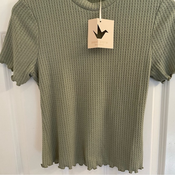 Paper Crane Waffle Knit Tee - NWT - Size Medium - Picture 5 of 10